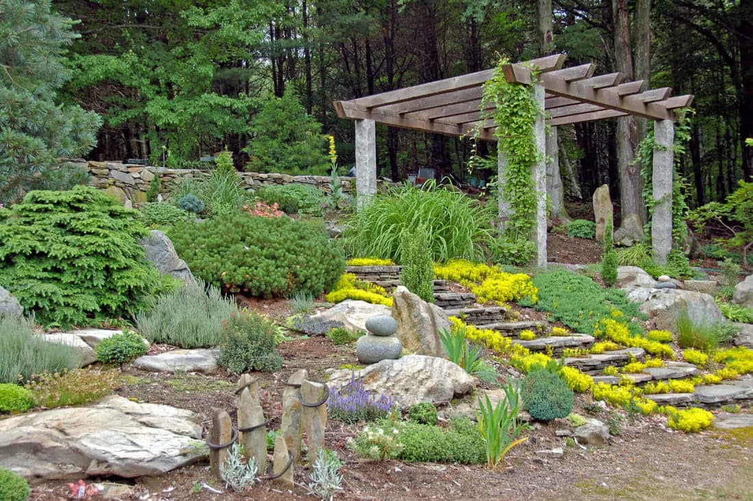 Our landscaping team at work